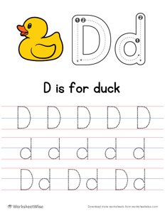 Letter Tracing D