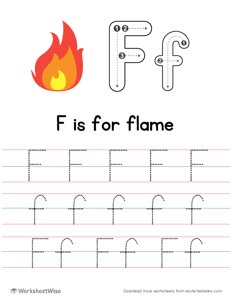 Letter Tracing F