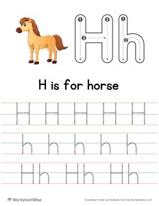 Letter Tracing H