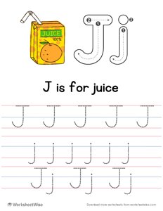 Letter Tracing J