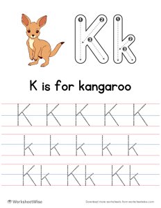 Letter Tracing K