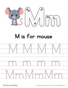 Letter Tracing M