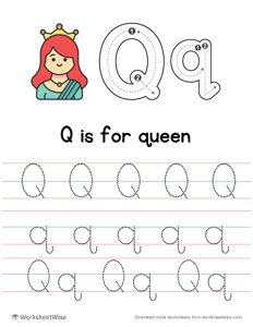 Letter Tracing Q