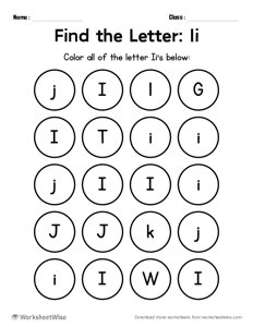 Find the Letters - I