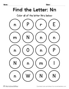 Find the Letters - N