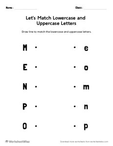 Match Upper and Lower Case Letters - #2