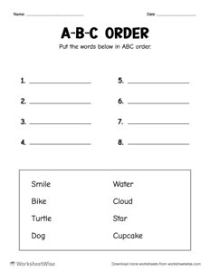 ABC Order - #2