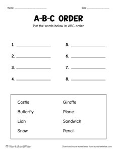 ABC Order - #5