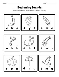 Beginning Sounds - #3